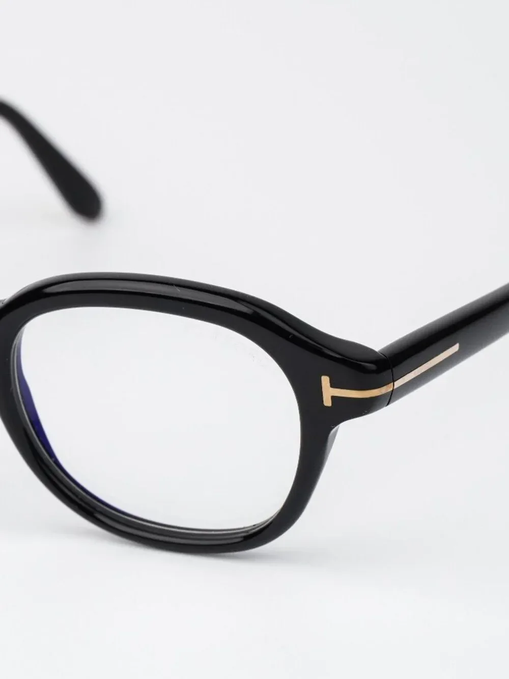 Tom Ford Women Eyeglasses Black Round FT5871-B 001 NEW AUTHENTIC